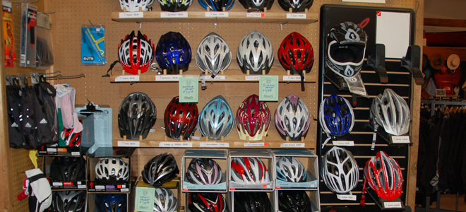 bike helmet rack
